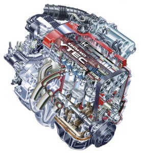illustration of Honda H Series Engine